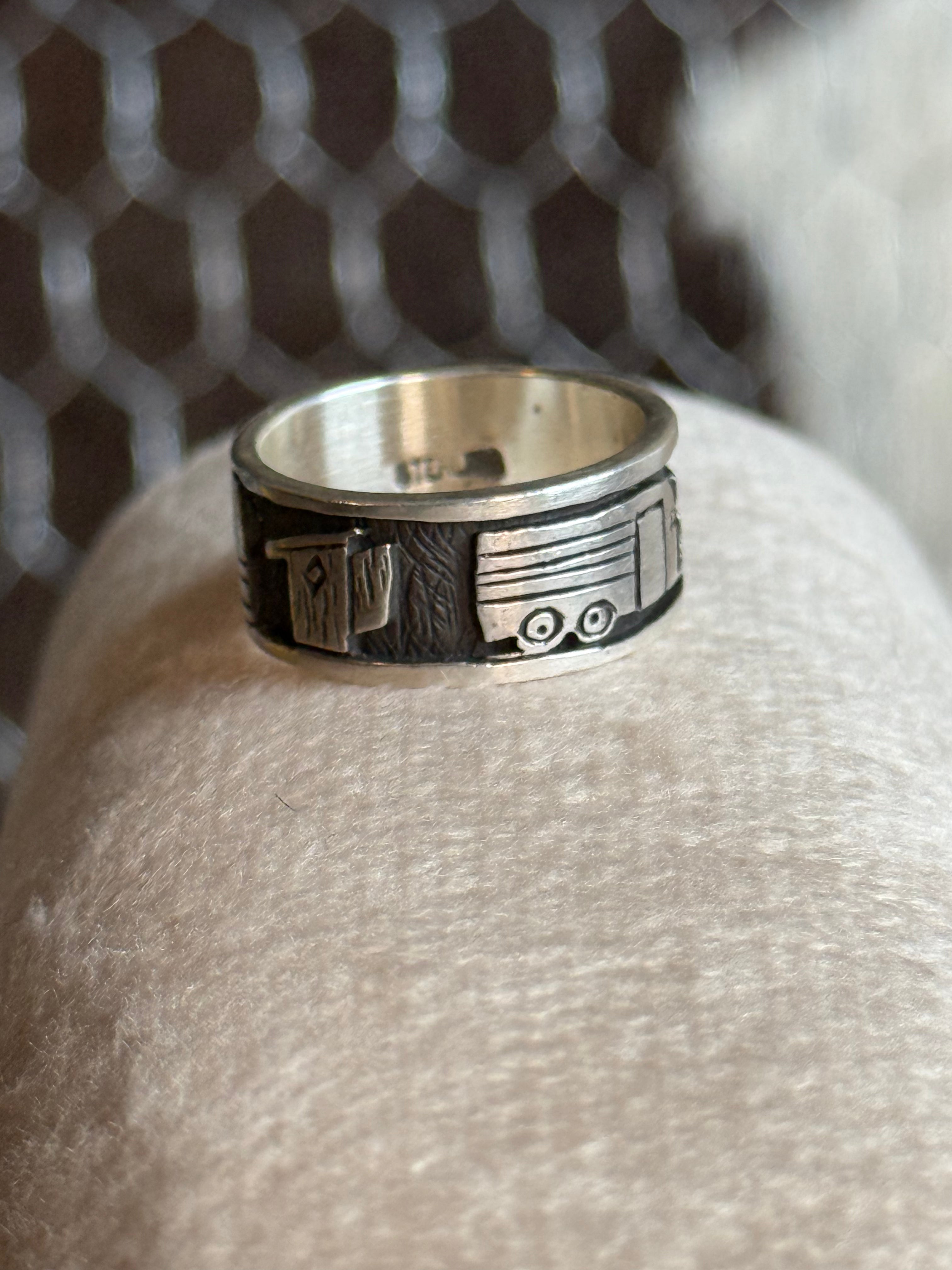Native American handmade story teller ring