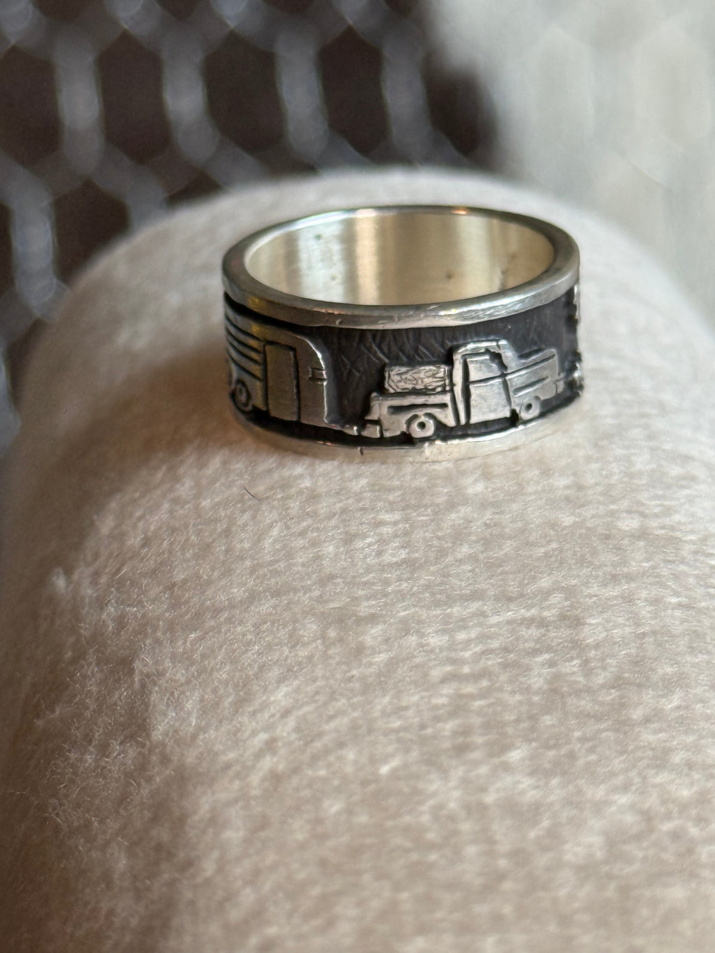 Native American handmade story teller ring