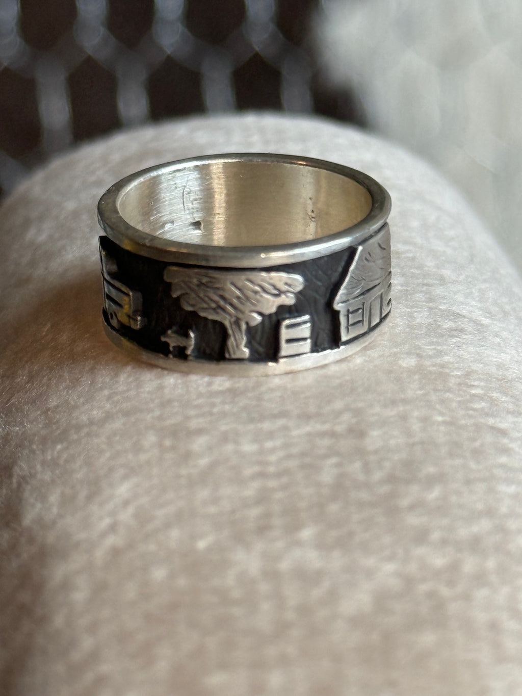 Native American handmade story teller ring