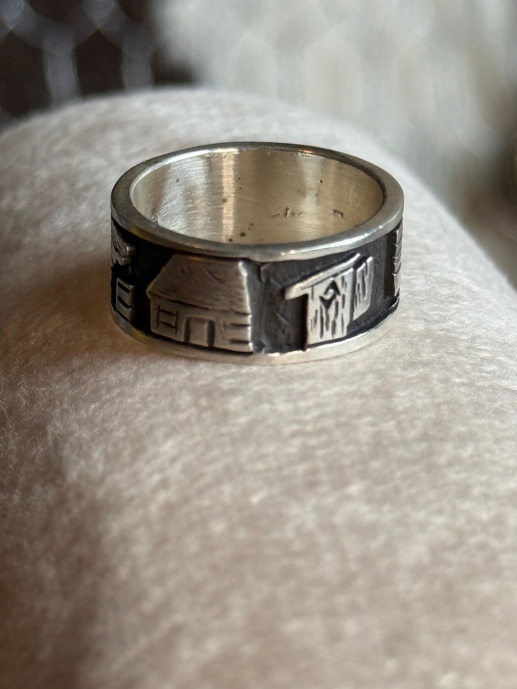 Native American handmade story teller ring
