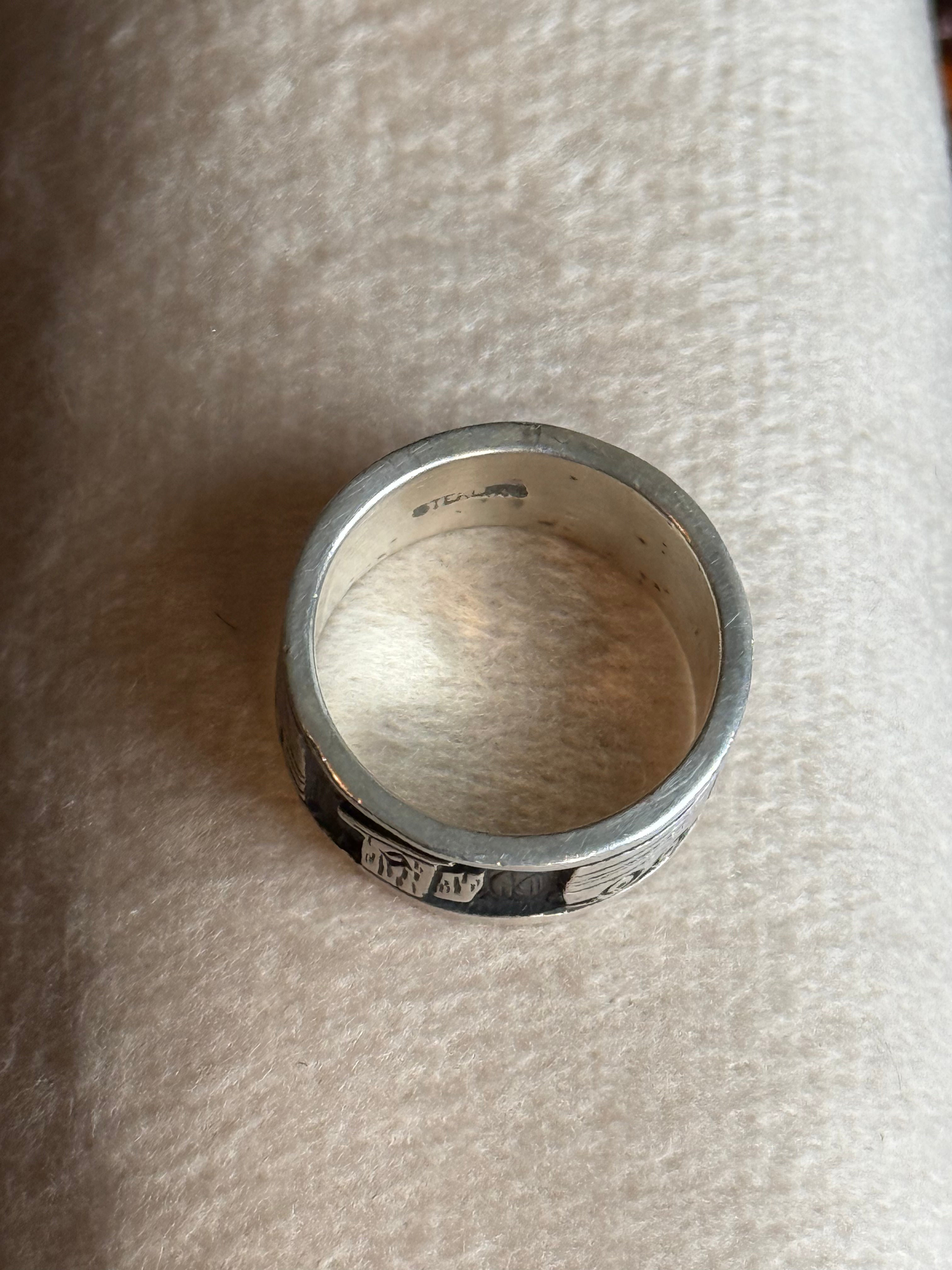Native American handmade story teller ring