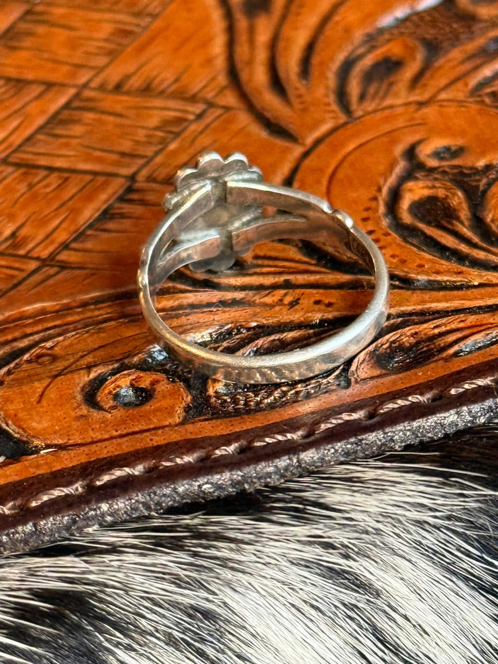 Vintage native turquoise ring