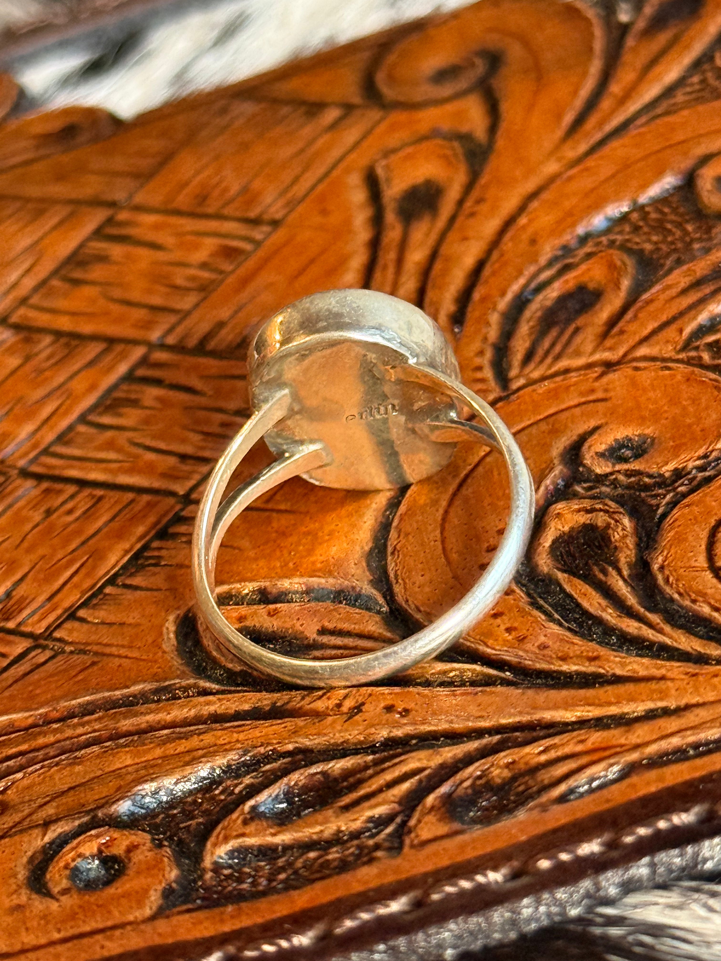 Native American made Sonoran turquoise ring