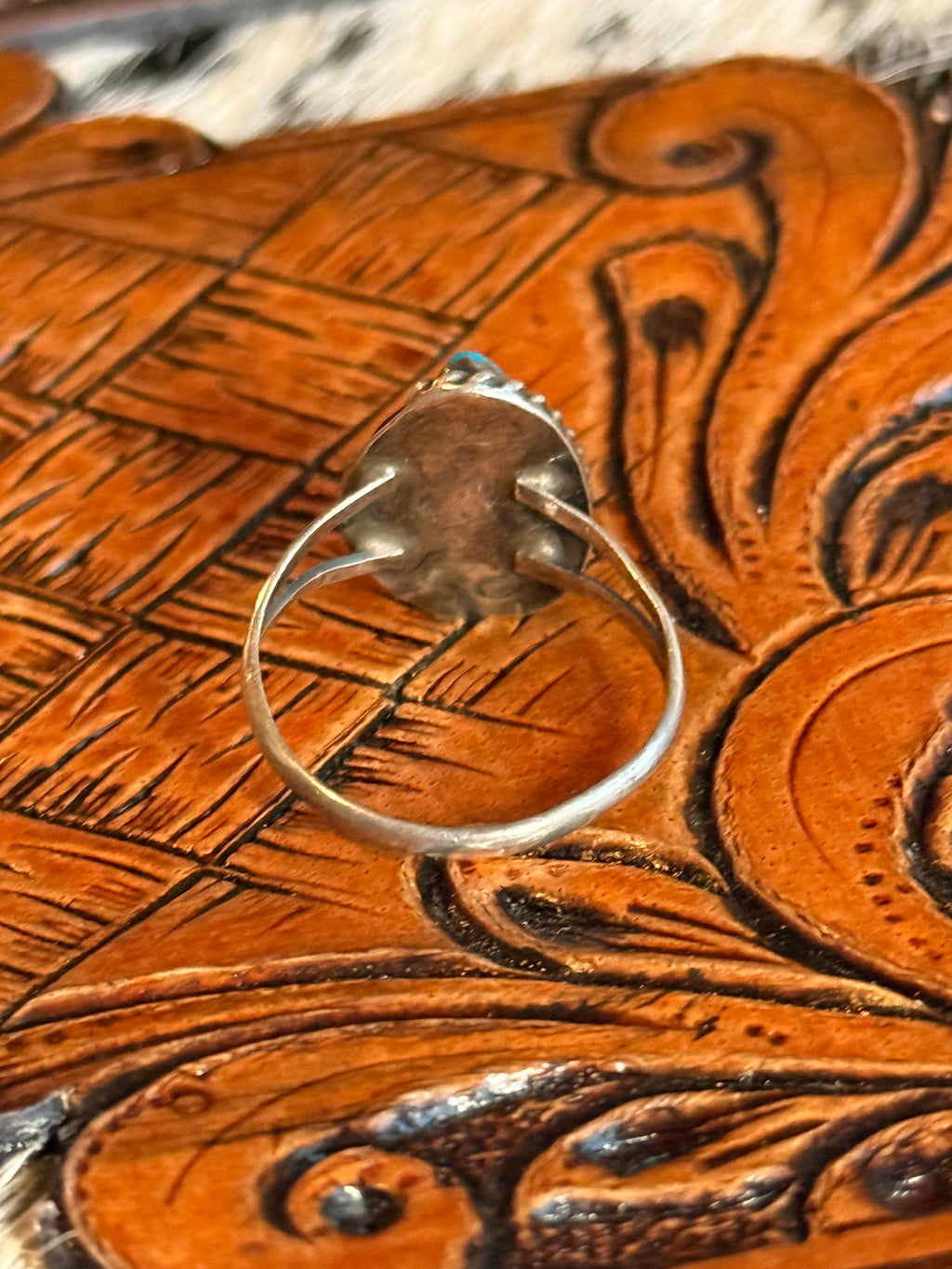 Vintage native turquoise ring