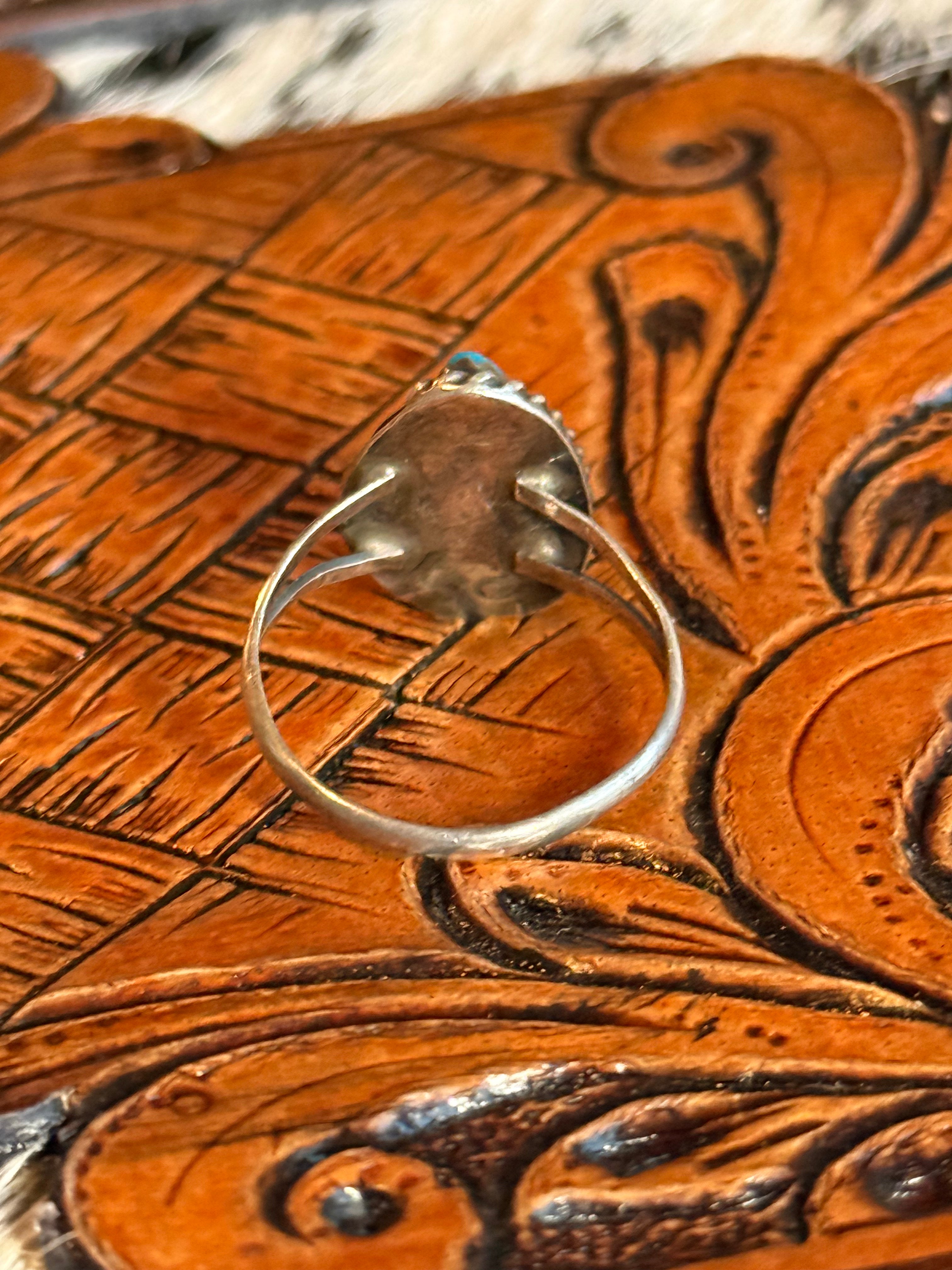 Vintage native turquoise ring