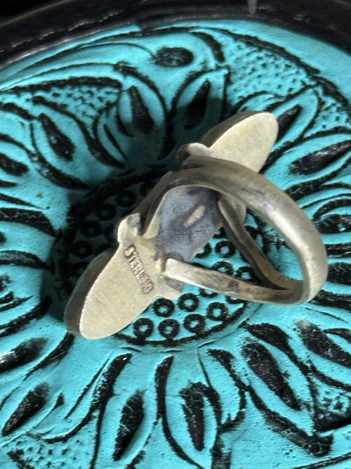 3 stone multi turquoise ring