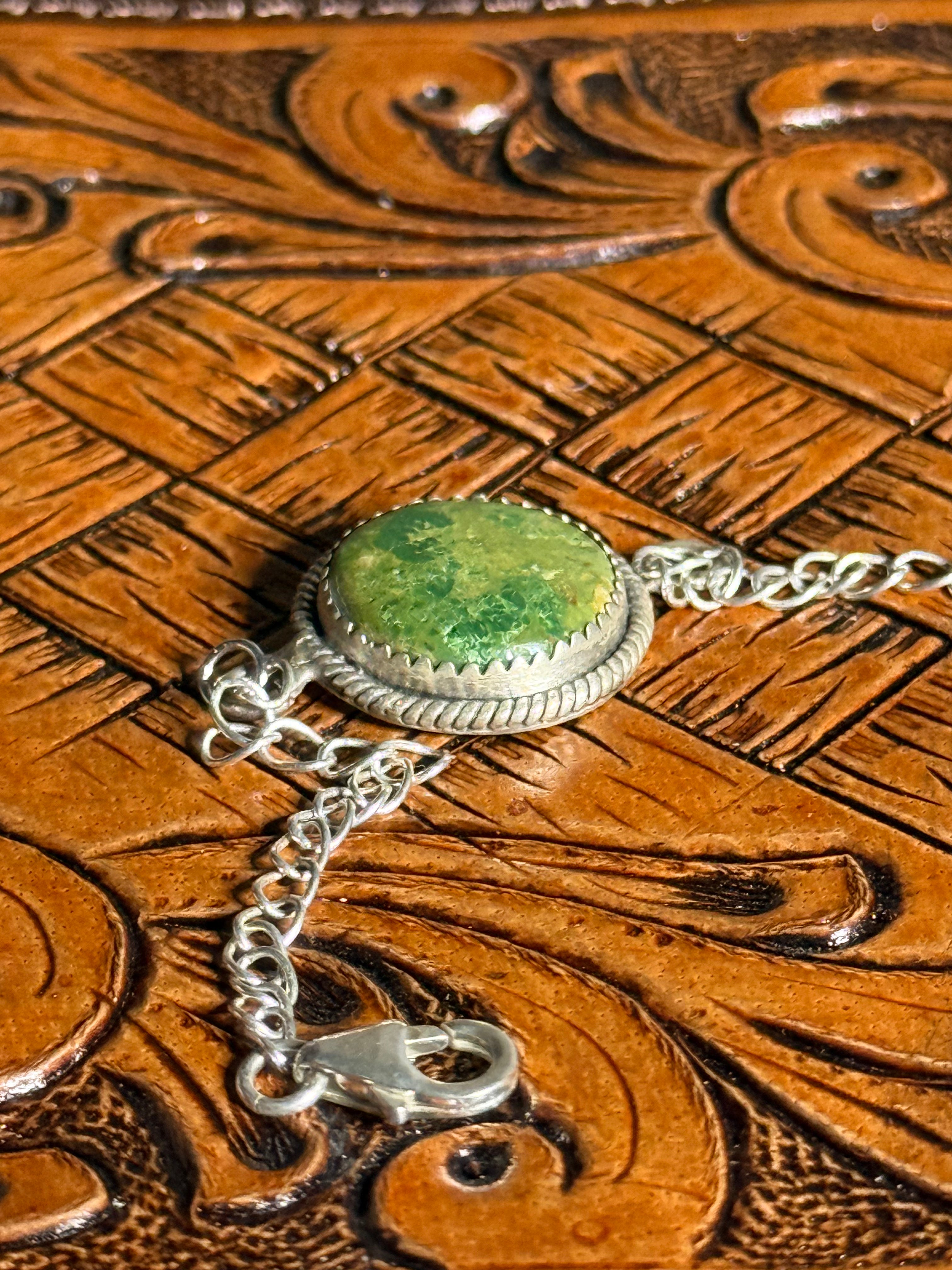 Turquoise adjustable bracelet