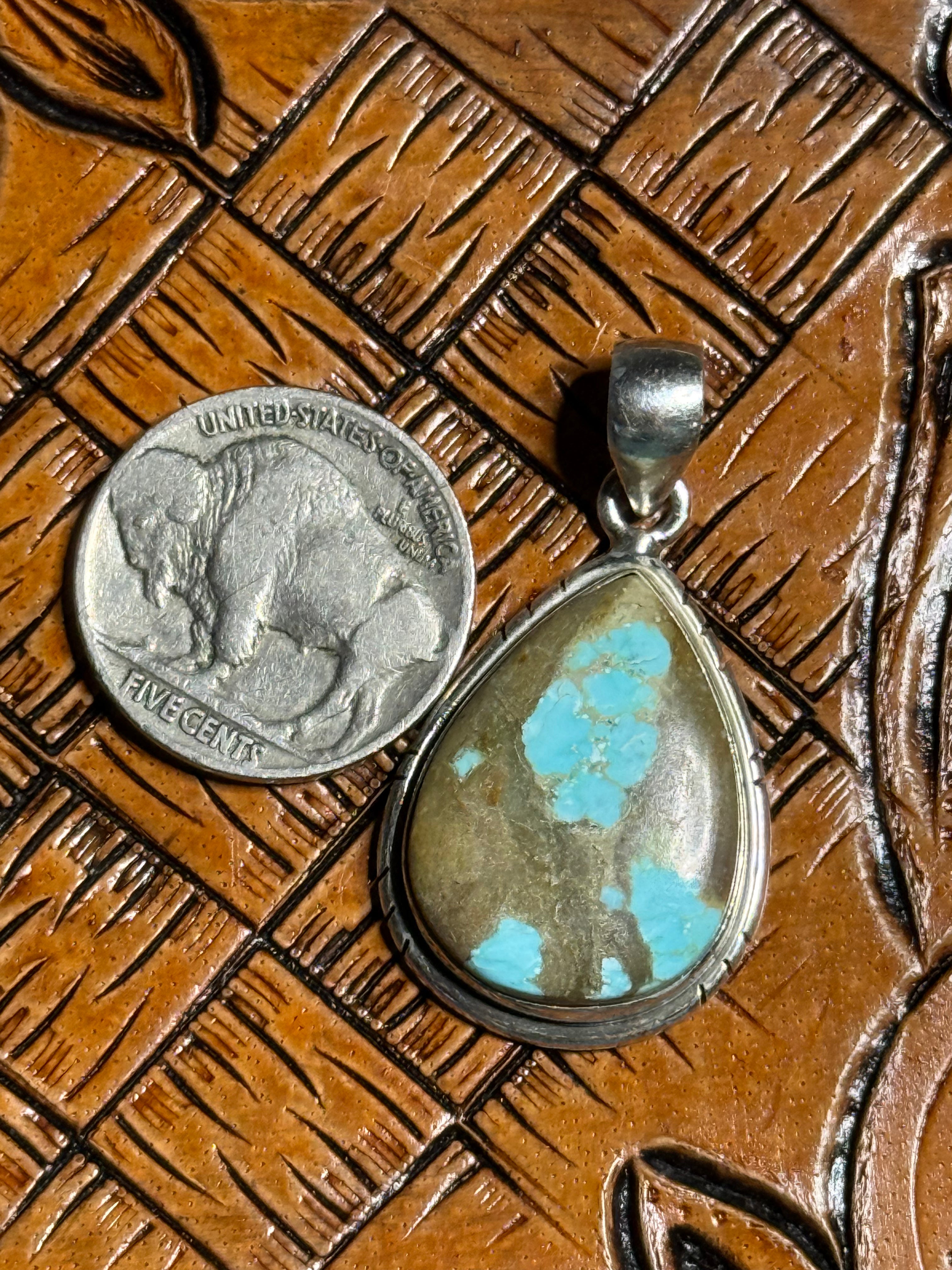 Mine 8 turquoise pendant