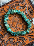 Number 8 turquoise stretch bracelet