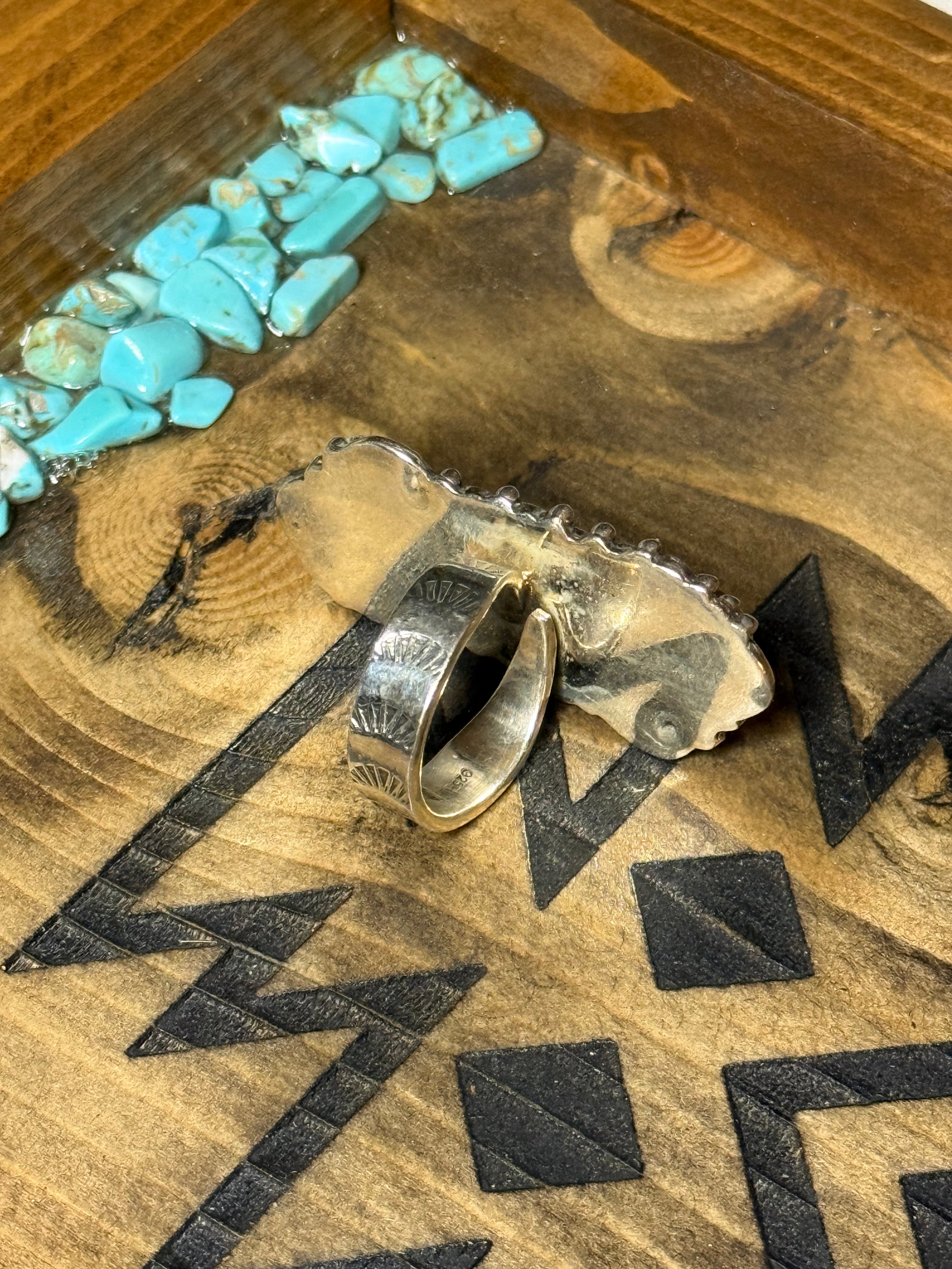 Wild horse adjustable ring