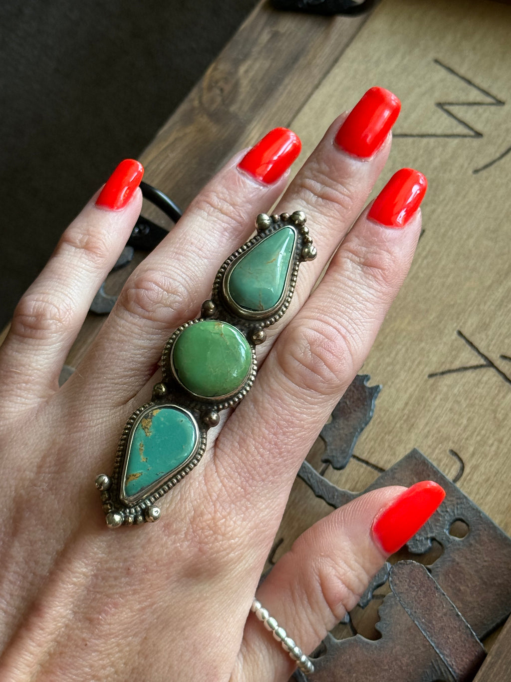 Turquoise statement ring