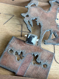 White buffalo adjustable ring