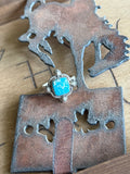 White water turquoise adjustable ring