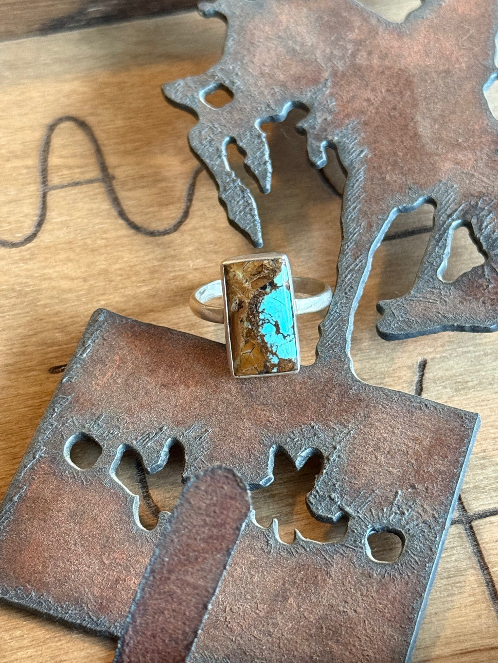 Number 8 turquoise ring