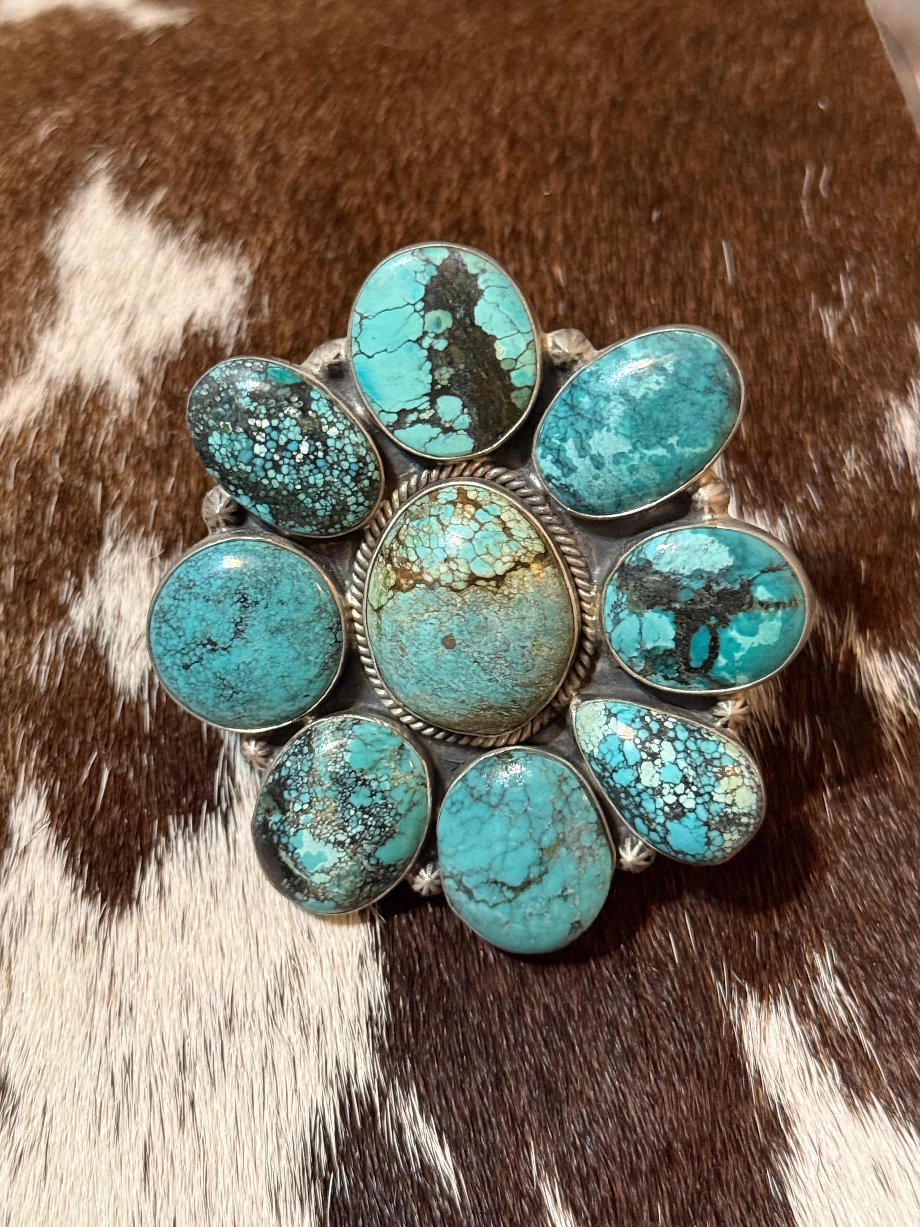 Statement turquoise ring