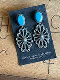 Navajo Kevin Billah turquoise earrings