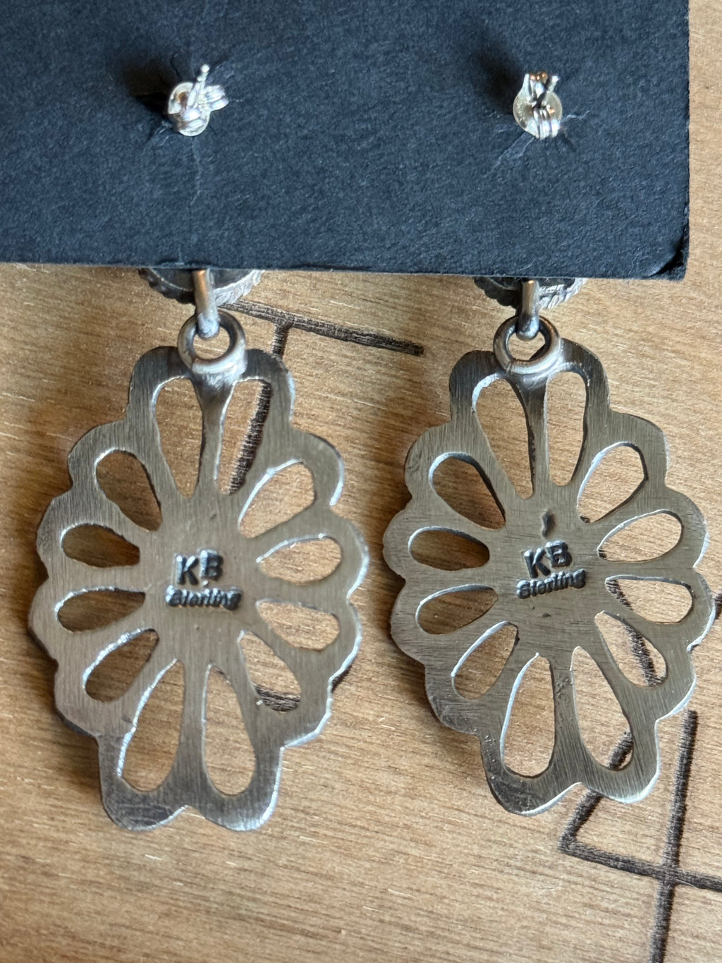 Navajo Kevin Billah turquoise earrings