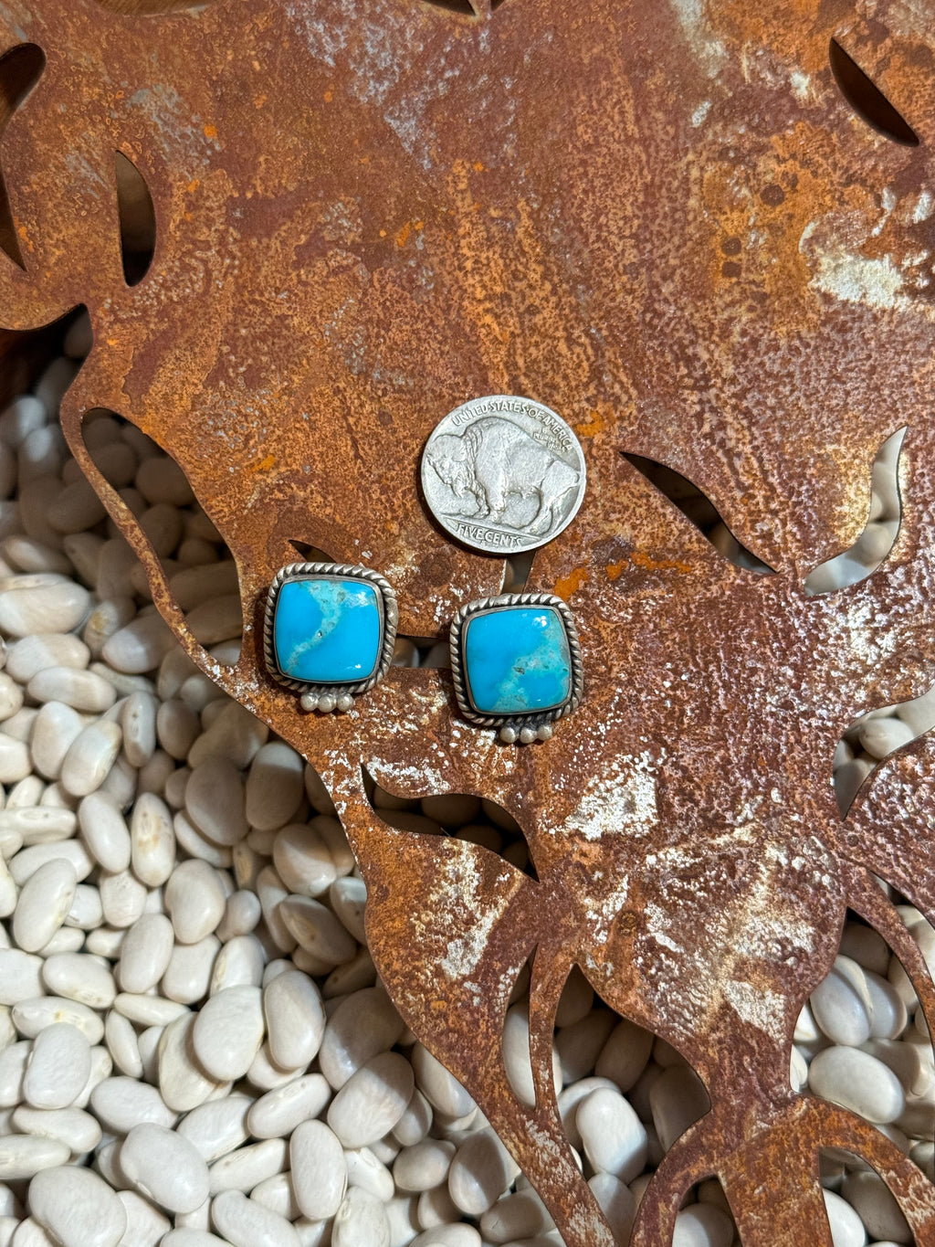 Turquoise studs