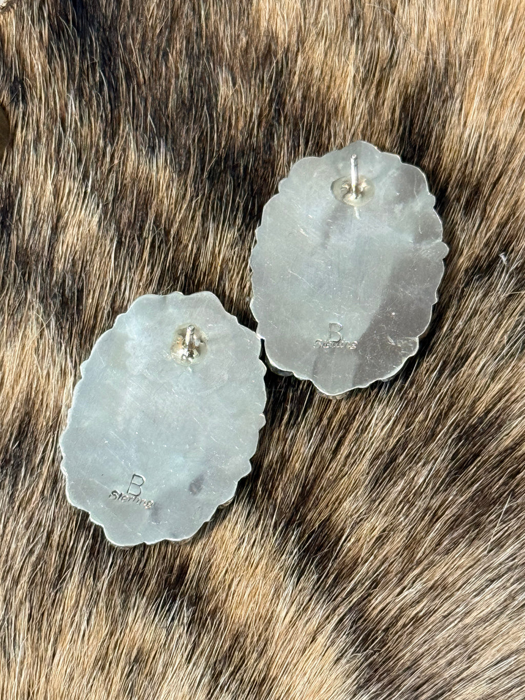 Turquoise cluster earrings