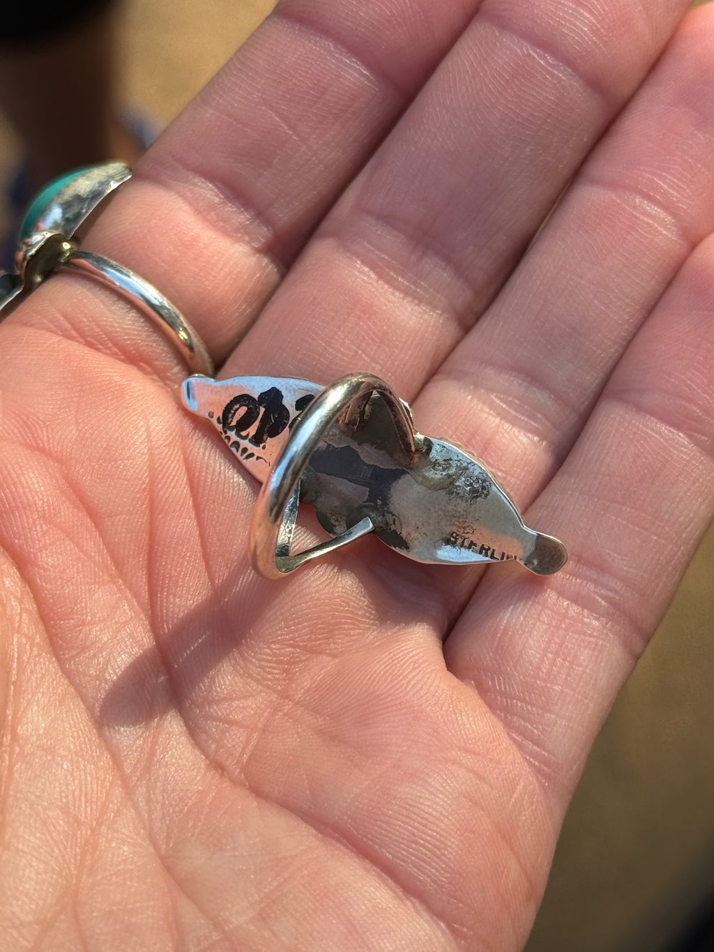 Native Robert Shakey blue lapis ring