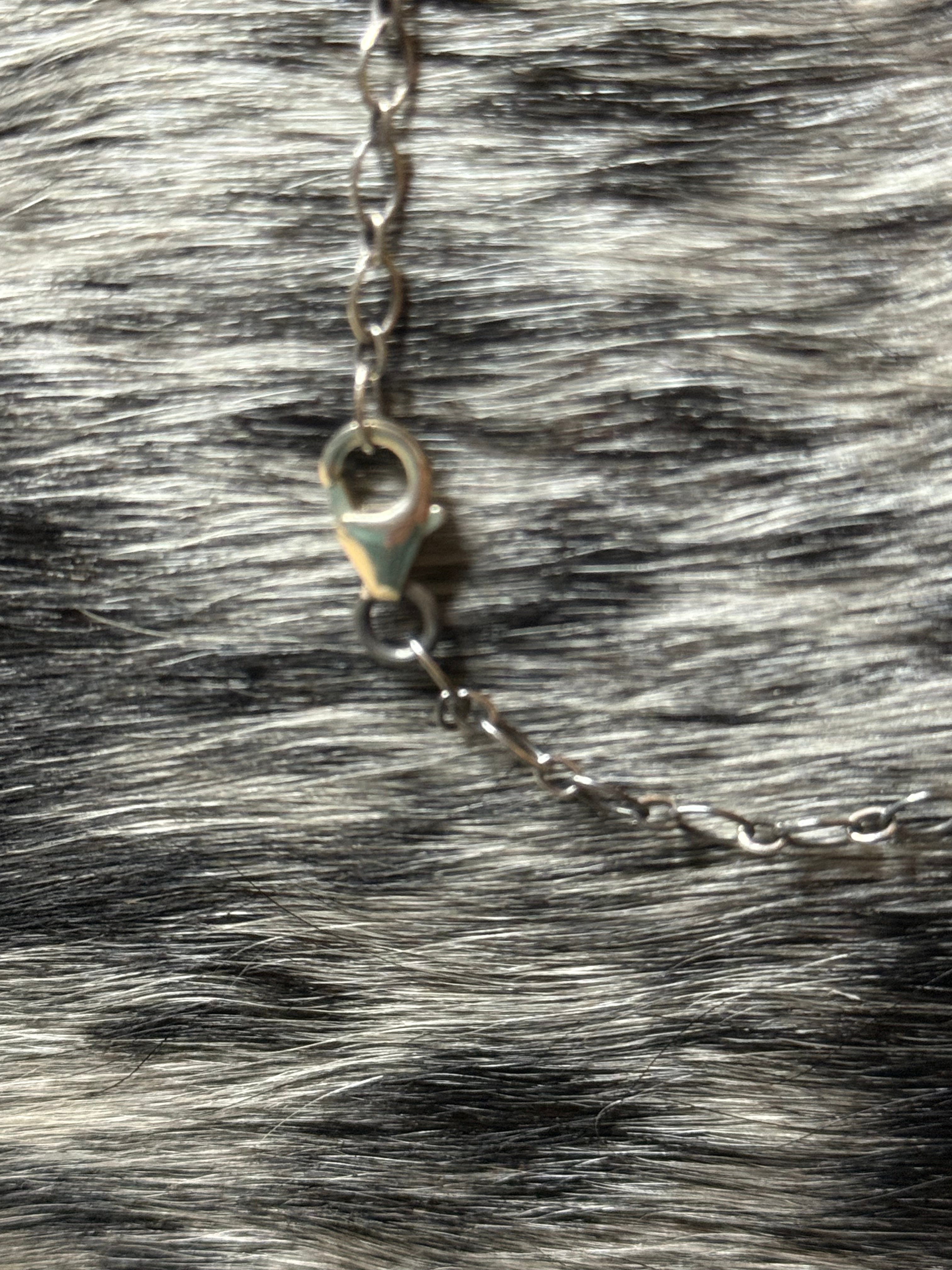 Lone mountain turquoise buckle necklace