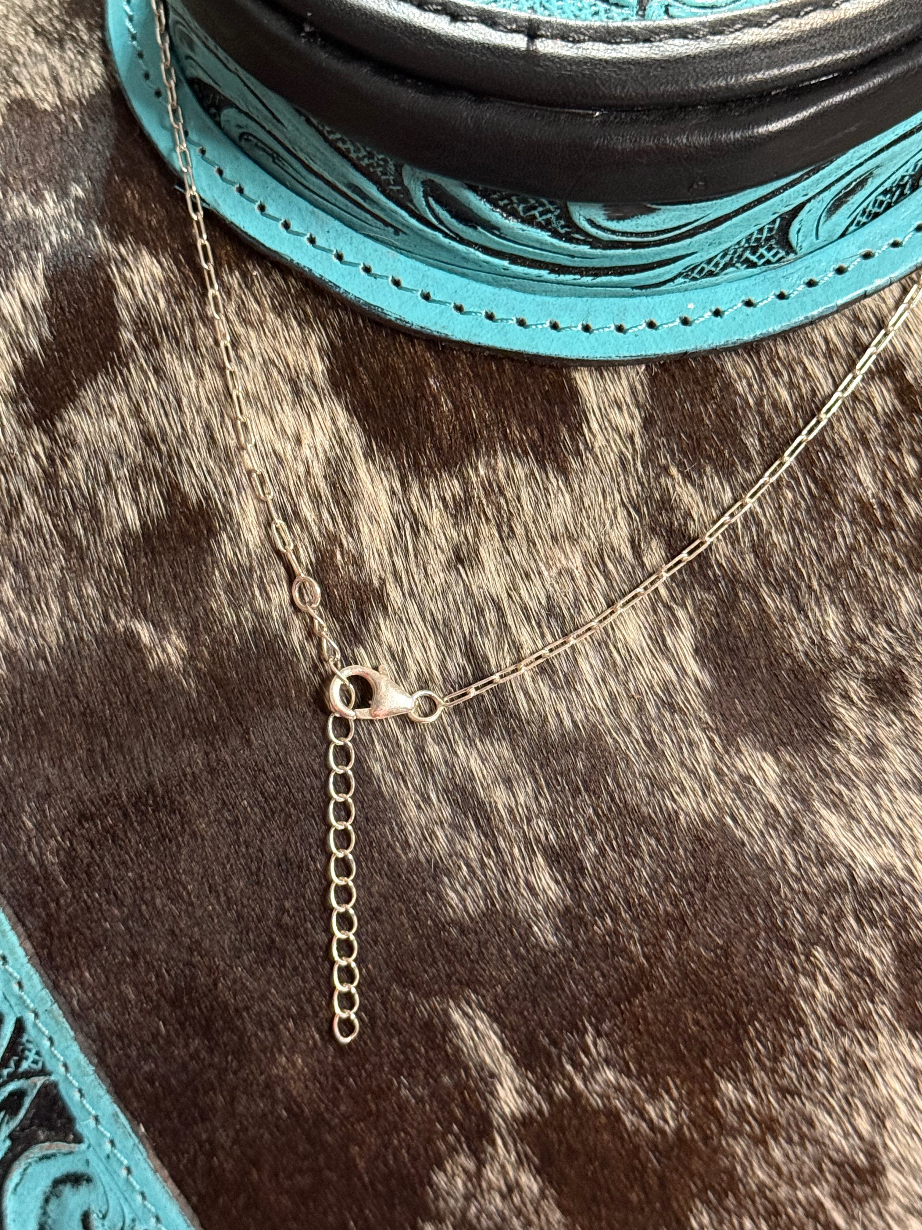 Cotton candy paperclip necklace