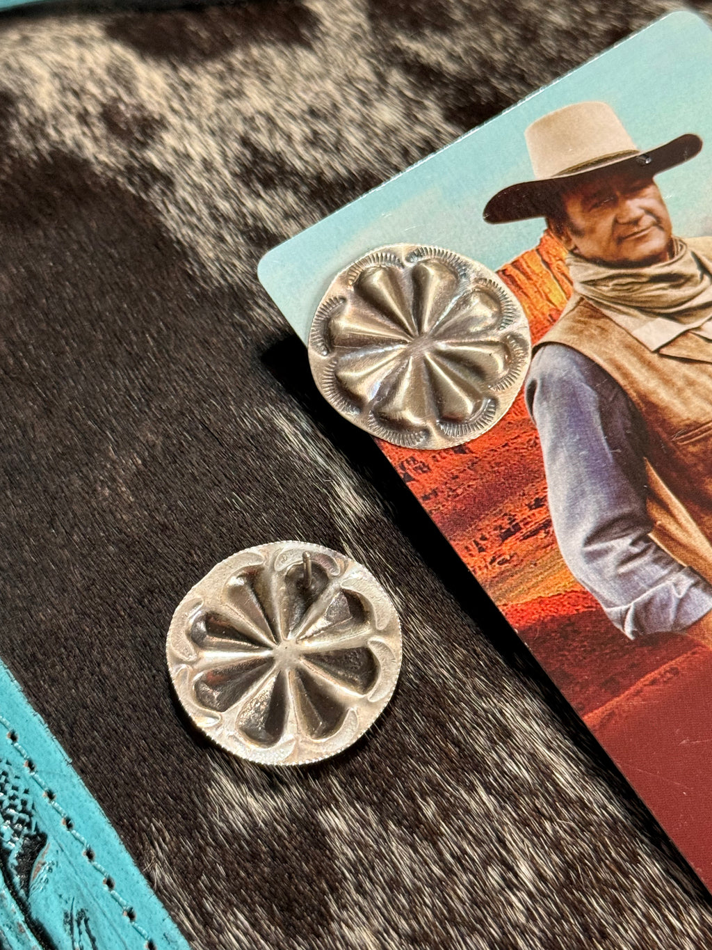 Native Joan Begay 1” stud earrings