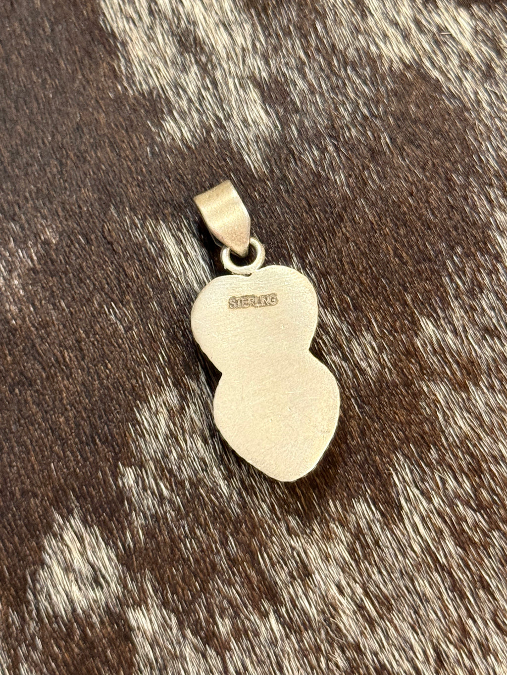 White water turquoise two heart pendant
