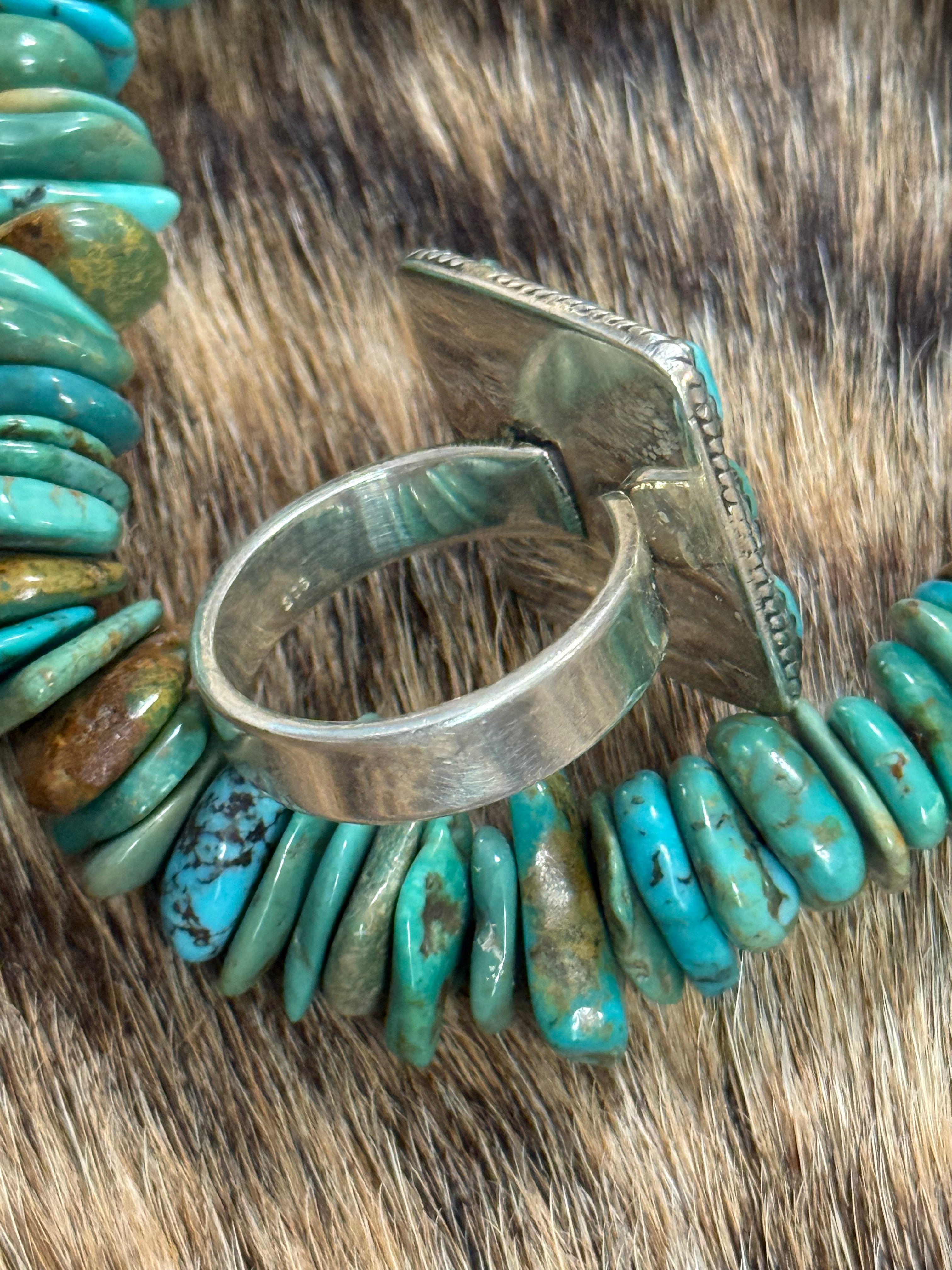 Turquoise square ring