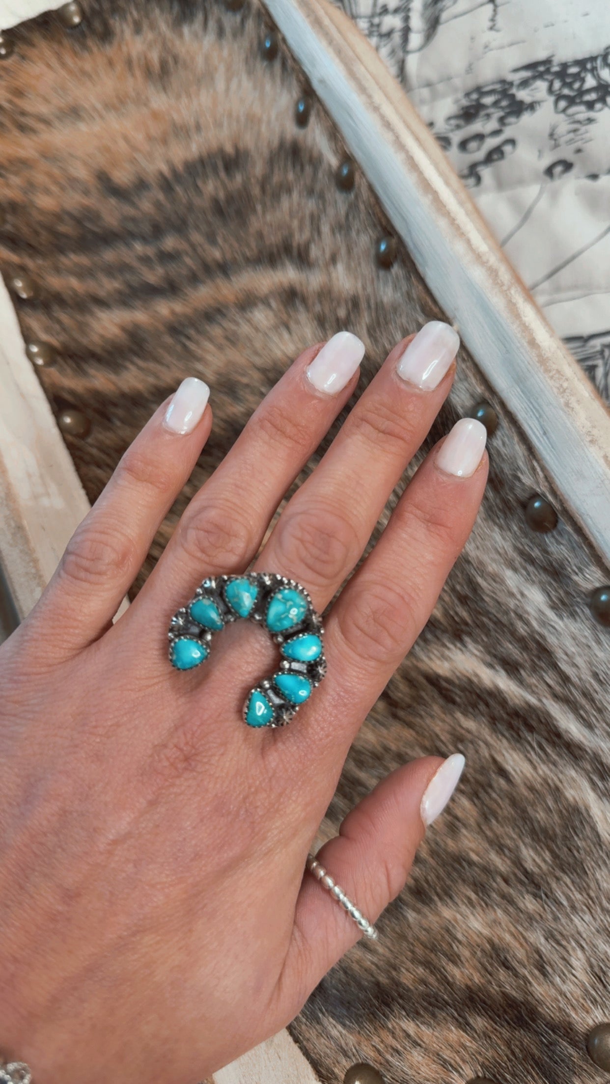 Turquoise naja ring