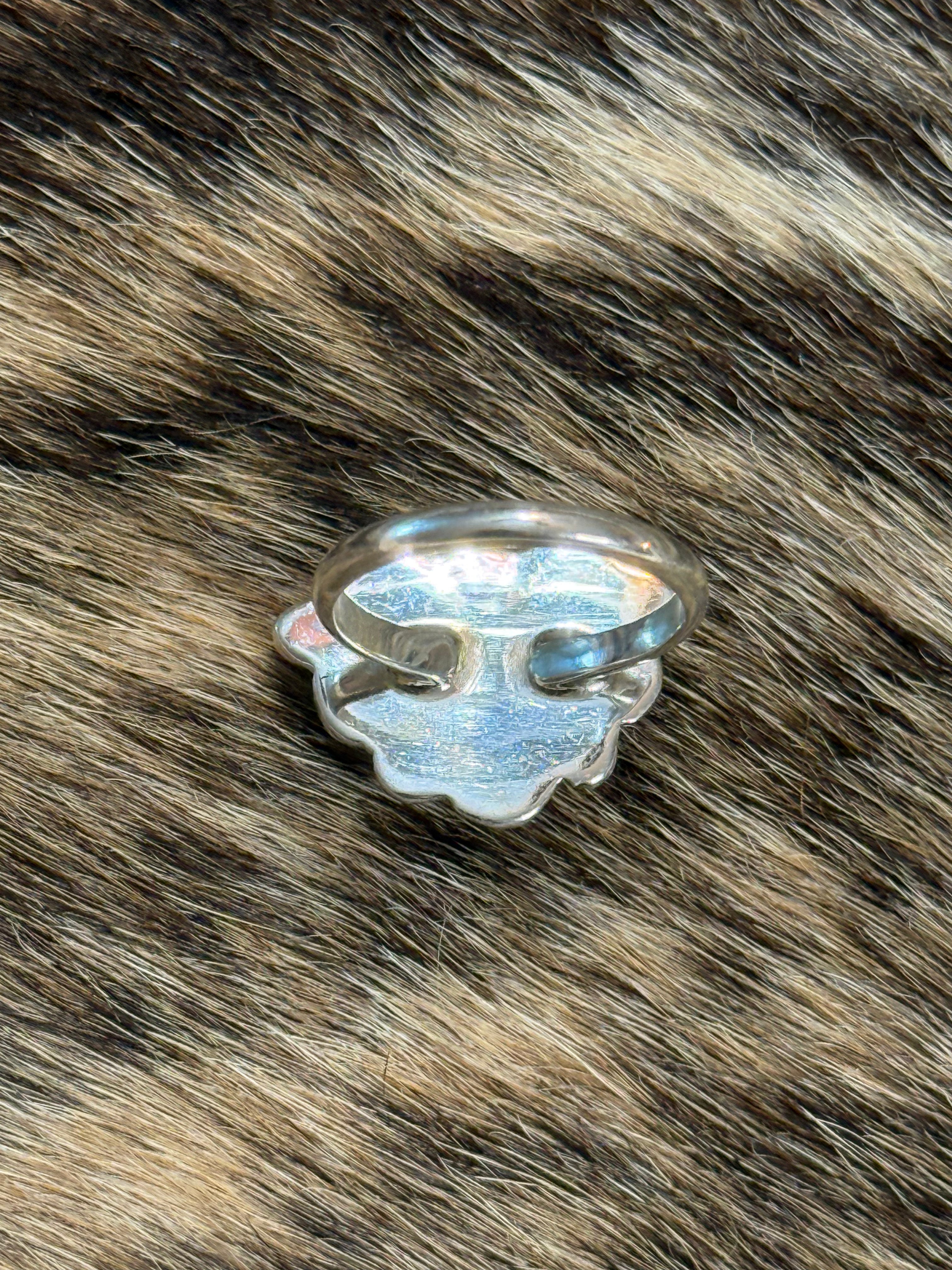 Turquoise heart ring