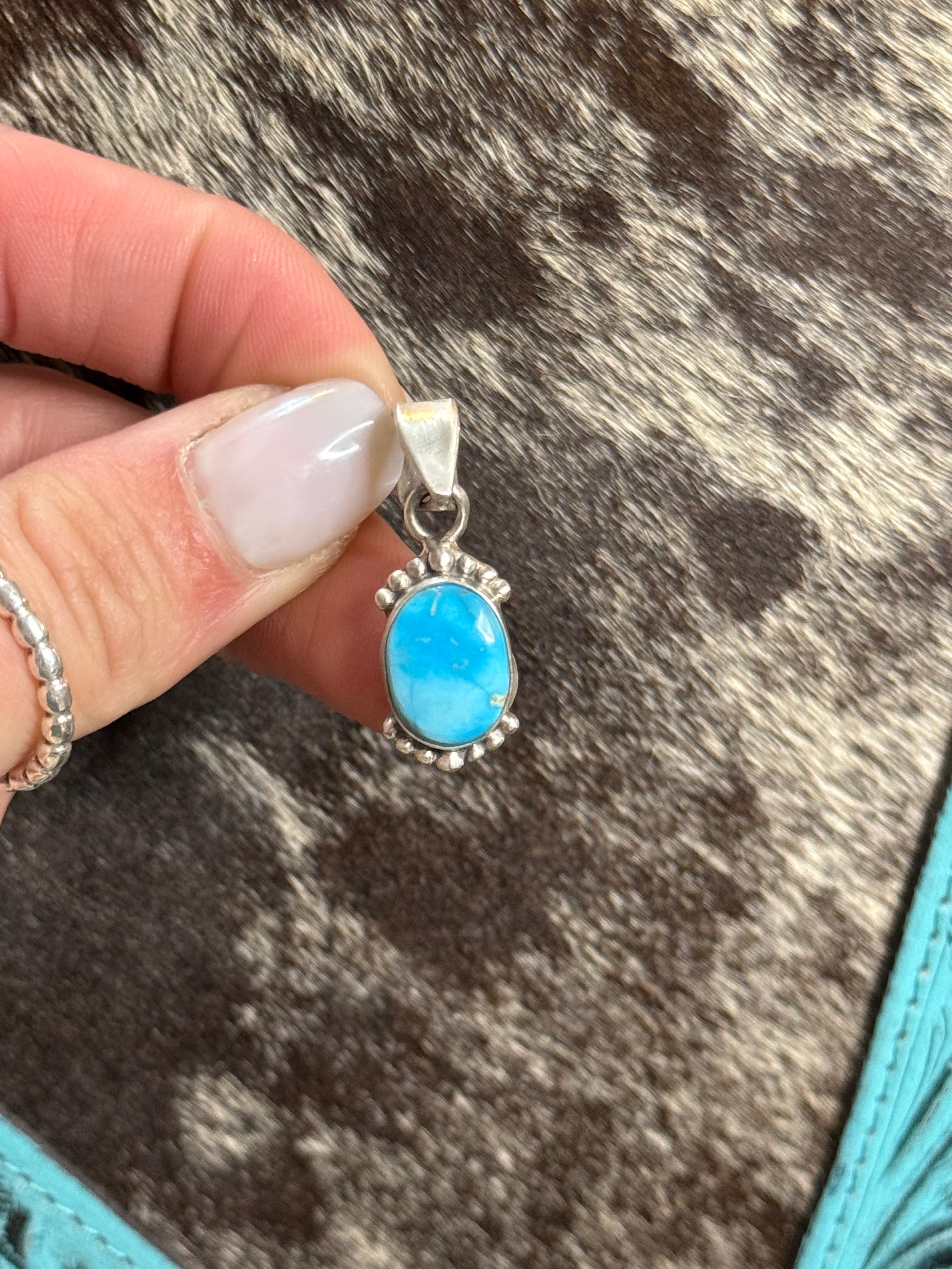 Blue ridge turquoise pendant