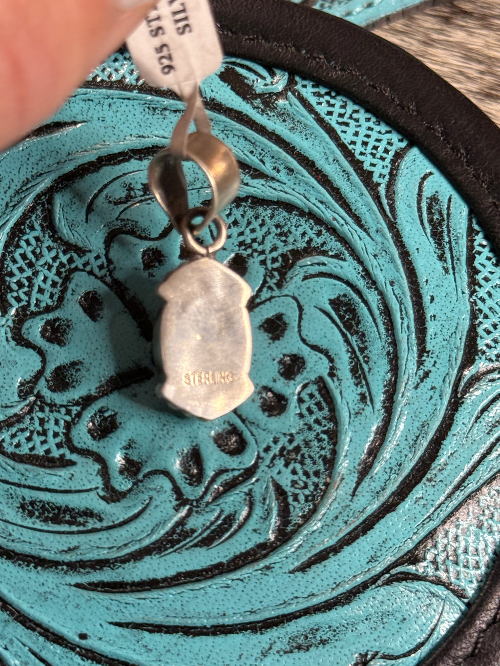 Blue ridge turquoise pendant