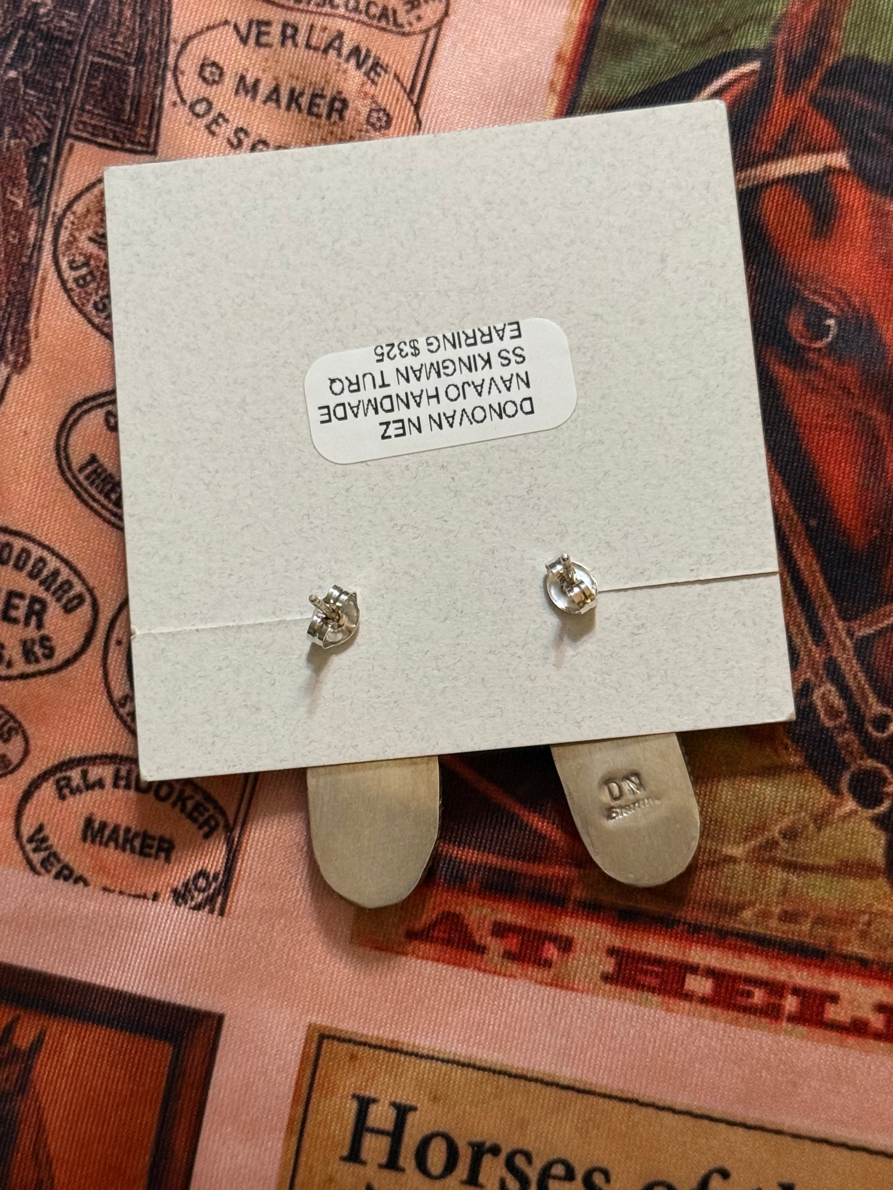 Donovan Nez turquoise studs