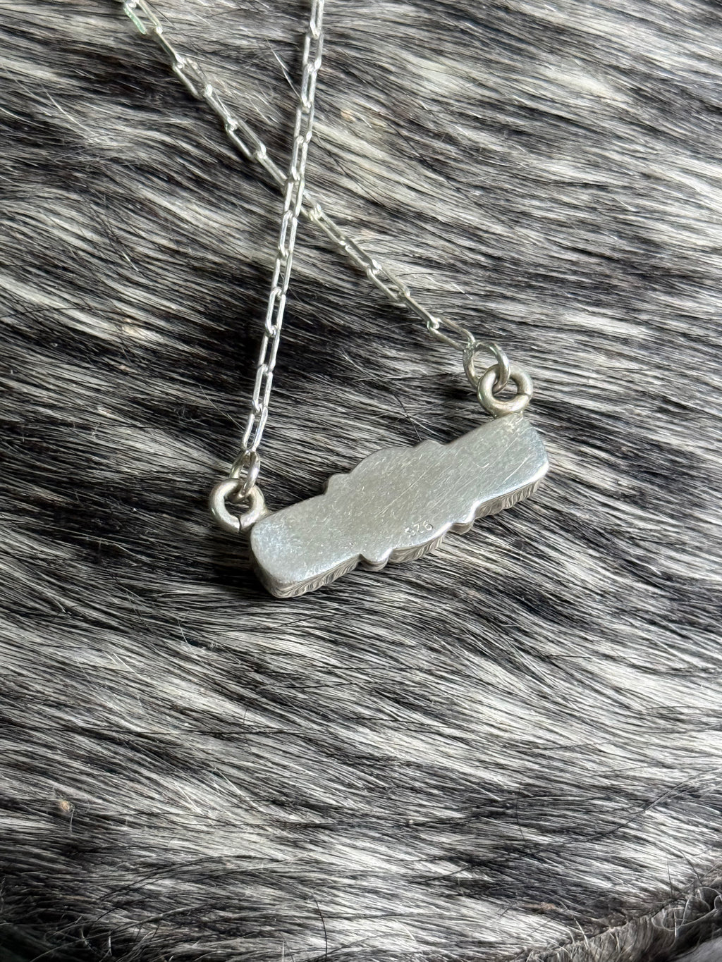 Opal 3 stone necklace