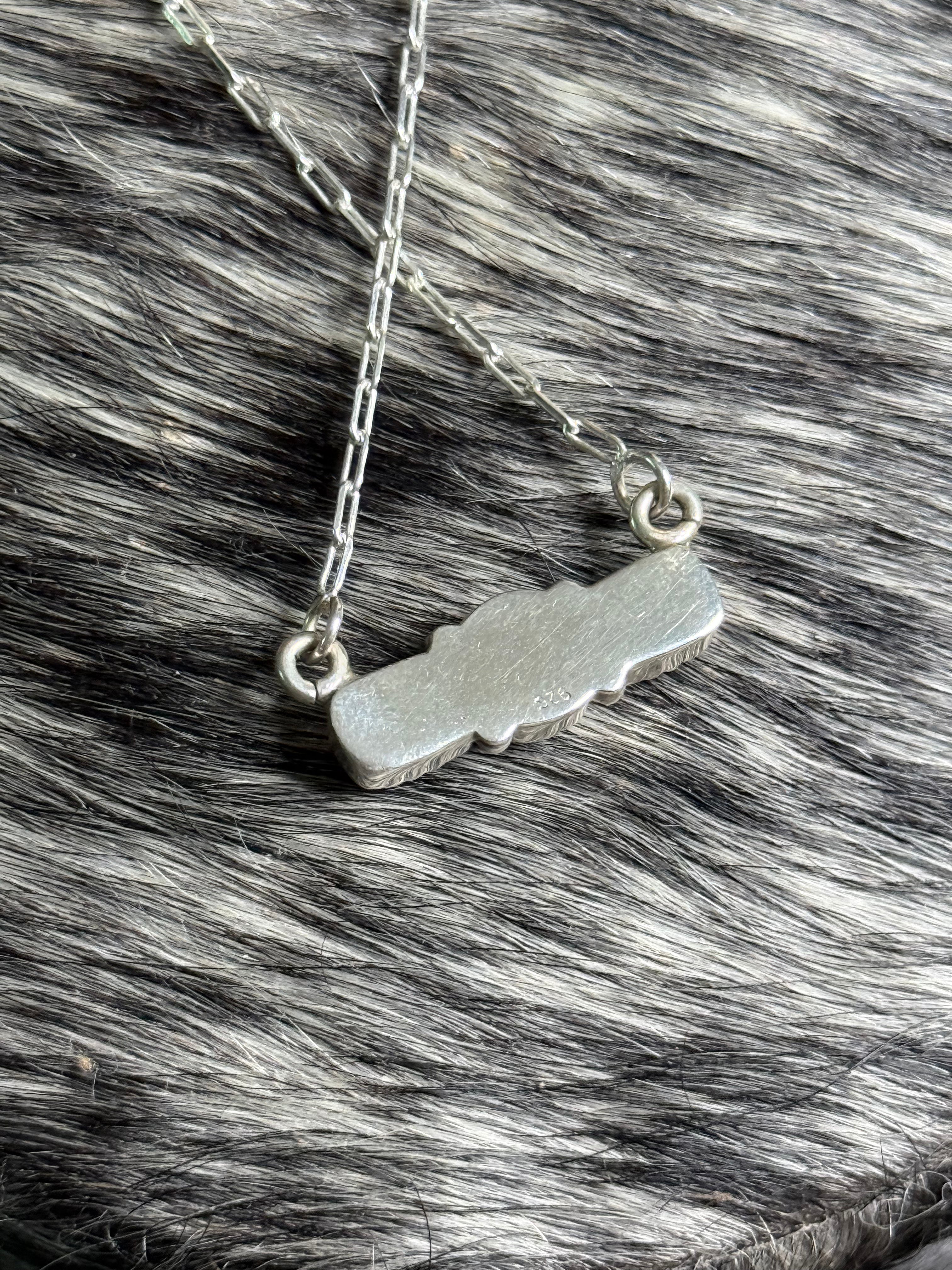Opal 3 stone necklace