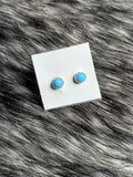 Navajo made turquoise stud earrings