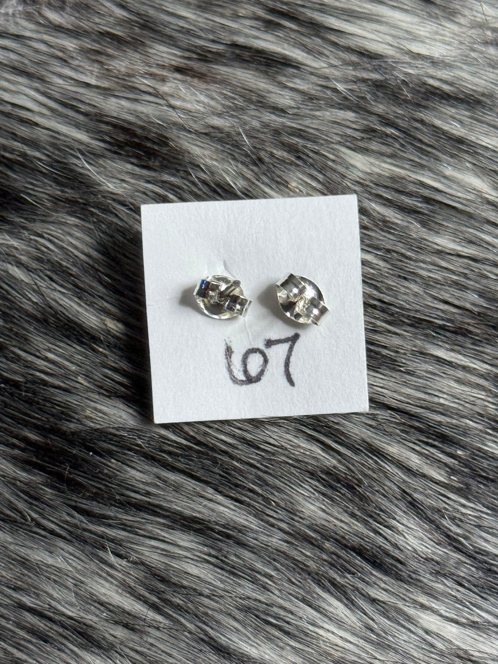 Navajo made turquoise stud earrings