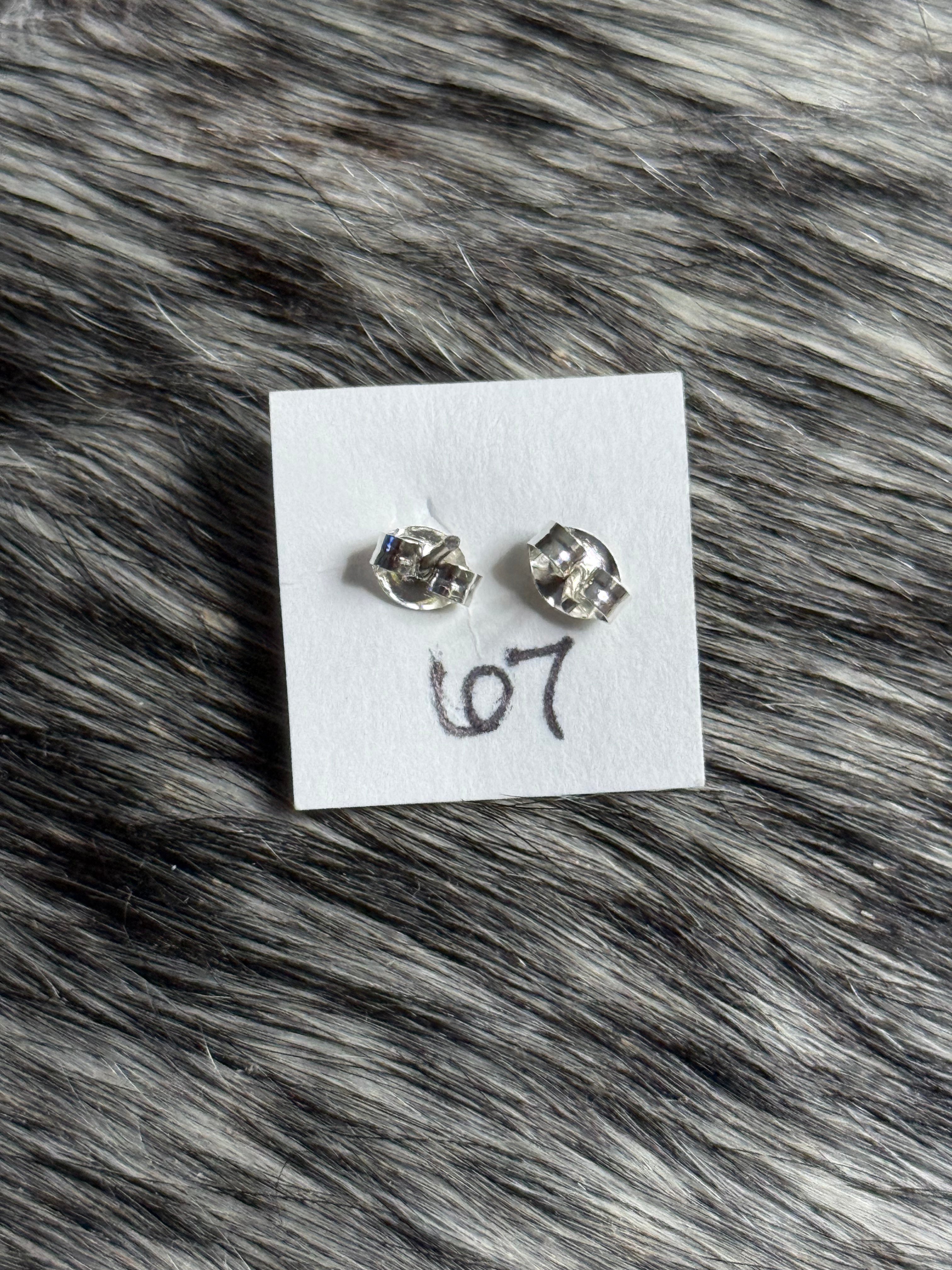 Navajo made turquoise stud earrings