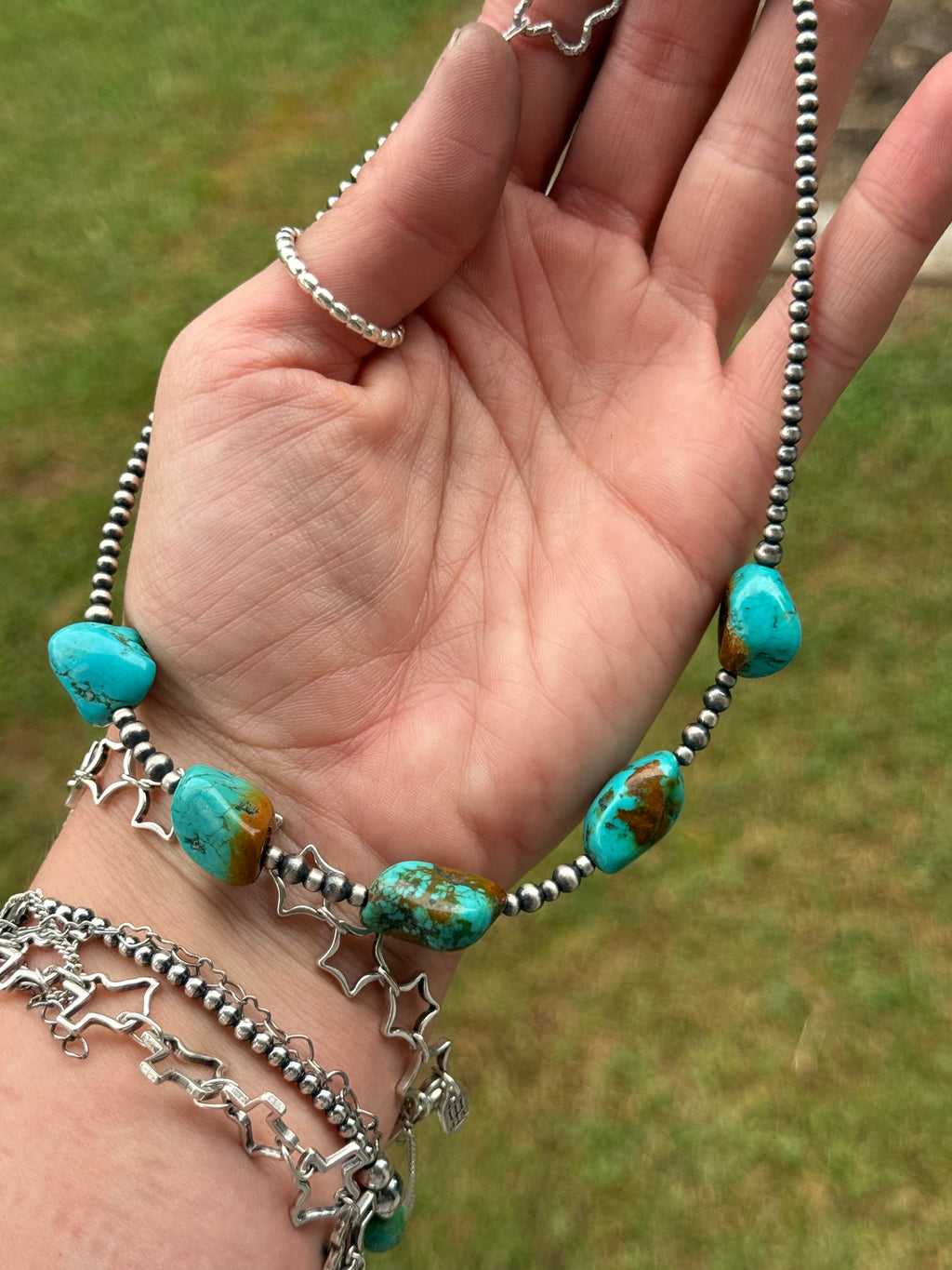 Ranch Road Turquoise chunk necklace