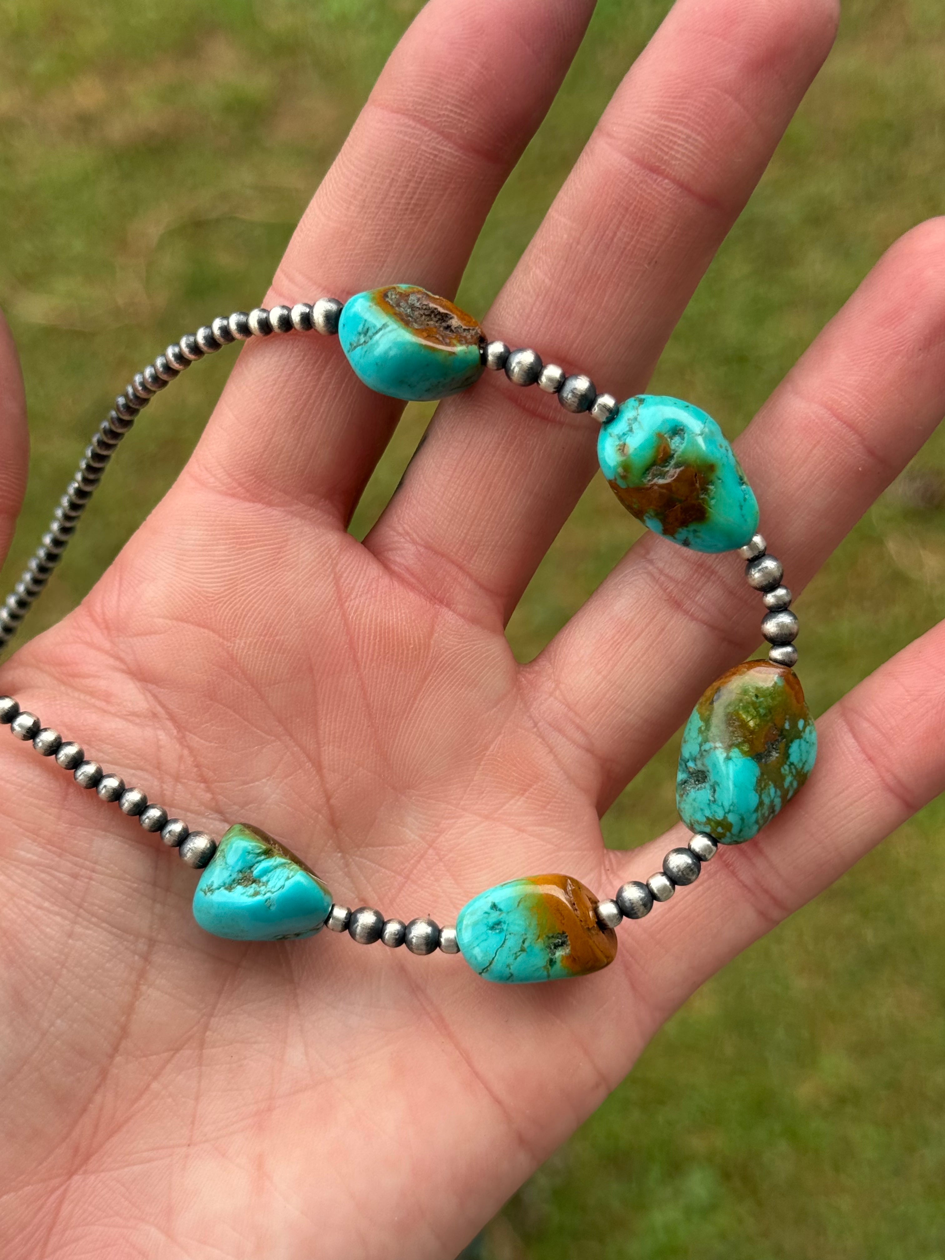 Ranch Road Turquoise chunk necklace