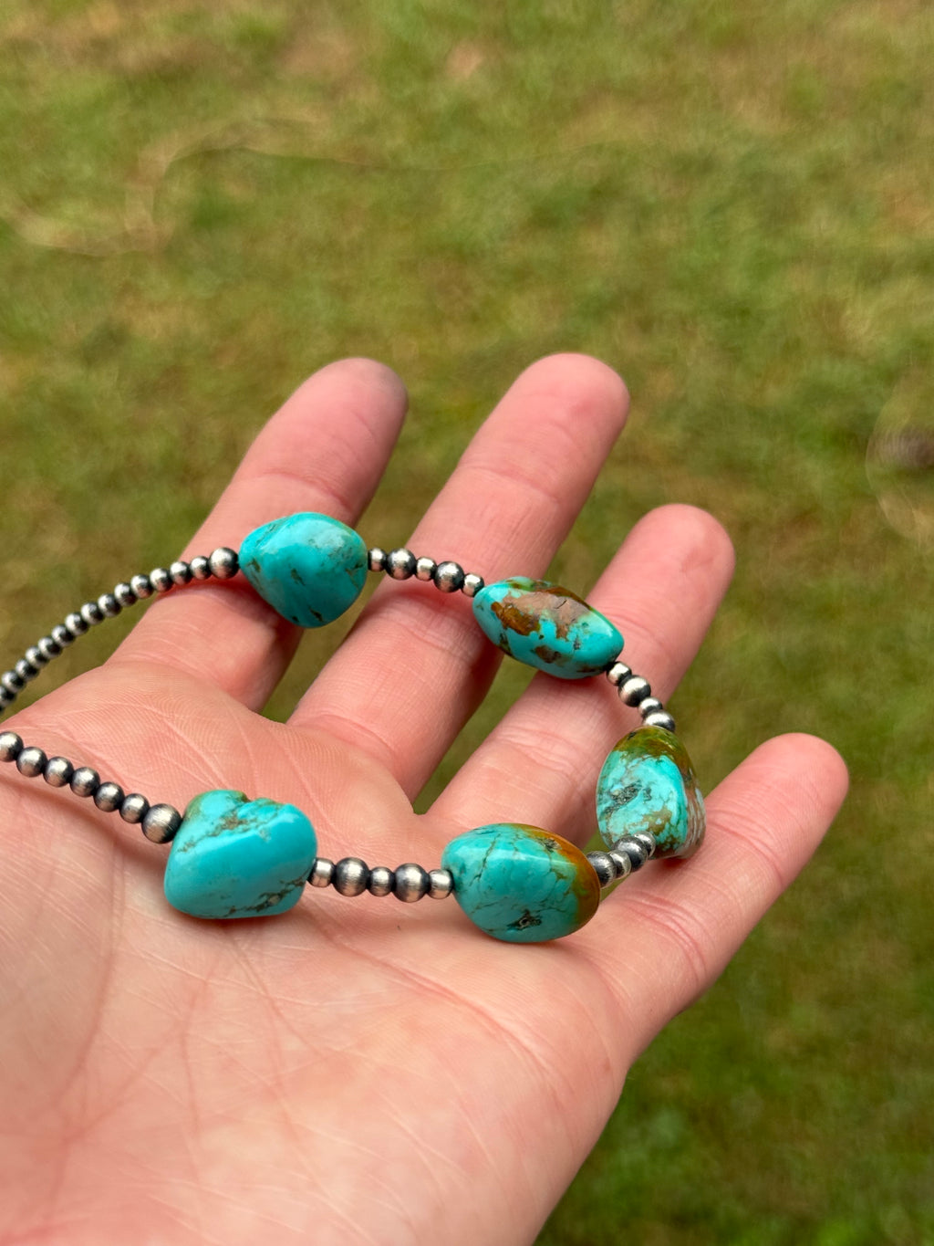Ranch Road Turquoise chunk necklace